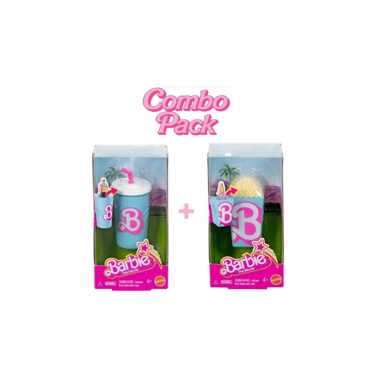 Mattel Barbie The Movie Mini BarbieLand Dolls Popcorn / Soda – Barbie Collection