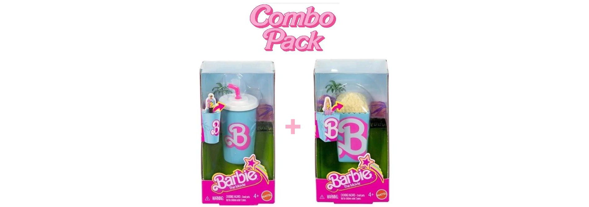 Mattel Barbie The Movie Mini BarbieLand Dolls Popcorn / Soda – Barbie Collection