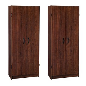 ClosetMaid 1308 Freestanding Organization Pantry Cabinet, Dark Cherry (2 Pack) - 1 of 4