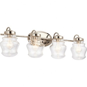 Kichler Lighting Janiel 4 - Light Vanity in  Polished Nickel - 1 of 3