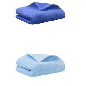 REGALWOVEN Solid Textured Absorbent Soft Decorative Hand Towel Set 13" x 30"/14" x 30" 2 Pcs - 1 of 4