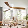 Wanze of Ocean 42 In. Smart Indoor Wood Ceiling Fan with Dimmable LED Light, DC Motor, App Remote Control - 2 of 4