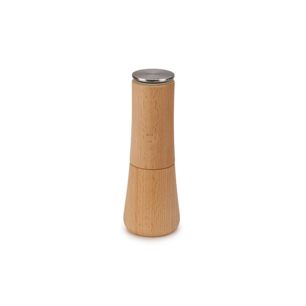 Joseph Joseph Milltop Beech Wood No-Spill Salt Mill