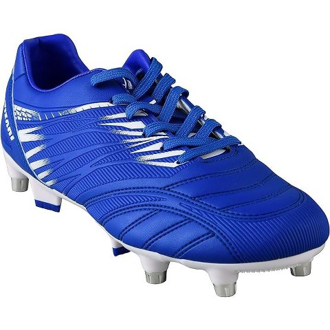 Vizari Men's Valencia Soft Ground Soccer Shoes - Blue/White, Size 13