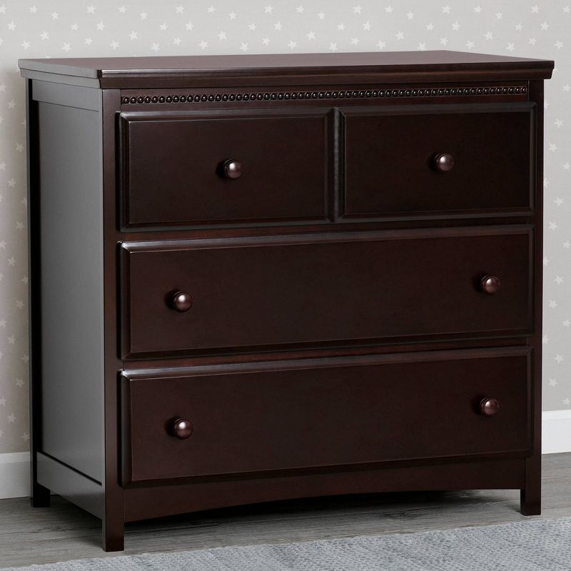 Delta Children Emerson 3 Drawer Dresser with Changing Top and Interlocking Drawers, 4 of 12