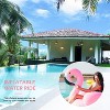 Acoinel Small pink Flamingo Party Tube Inflatable Raft,Pool Toy, Party Supply for Swimming (for Adults and Kids) - 4 of 4