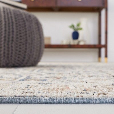 Vivaldi Elegance 2'2" x 8' Runner Blue/Ivory Synthetic Oriental Rug