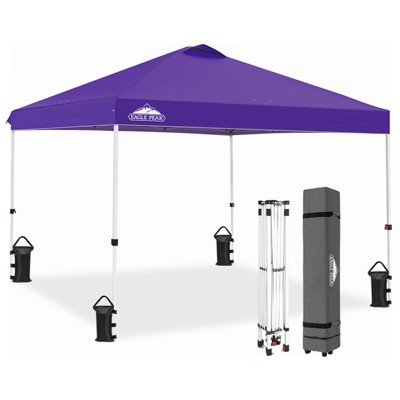 EAGLE PEAK 10x10 Pop Up Canopy Instant Tent w/ 4 Weight Bags