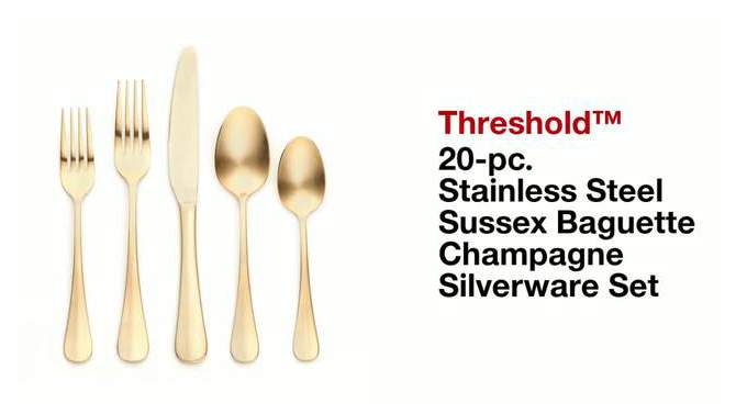 20pc Sussex Silverware Set - Threshold™, 2 of 11, play video