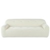 TiramisuBest 85.8" Wide Chenille Fabric 3-Seater Sofa with Tufted Style, Full Sponge Compression Design, with Powder-Free Foam - 3 of 4