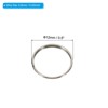 Unique Bargains Split Circular Ring Stainless Steel Clip Ring for Chandelier Crystal Lamp 400 Pcs - 2 of 4
