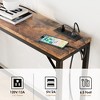 Whizmax Narrow Sofa Table, Console Table with Power Outlets & USB Ports, Industrial Entryway Table for Hallway, Living Room, Bedroom, Foyer - 3 of 4