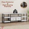 Rustic 63"/71" /79" TV Stand for TVs Up to 65"/75"/85" Industrial Media Console w/2 Drawers and Open Storage Shelves - 3 of 4