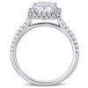 EVERLY JEWELRY  |   10K White Gold 2 7/8 CT DEW Created Moissanite-White Fashion Ring - 4 of 4