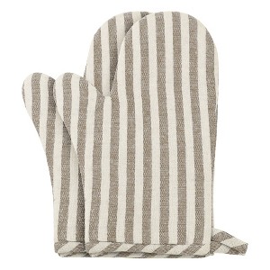 REGALWOVEN Soft Oven Mitts, Heat-Resistant Cooking Gloves, Thick Cotton Lining, Flexible Gripping for Baking, Kitchen Mitts 2Pcs - 1 of 4