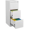 COZONY 3-Drawer File Cabinet with Lock, Vertical Metal Storage for Home Office Organization - 2 of 4