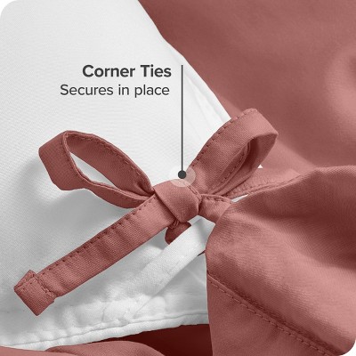 Dusty Rose Organic Cotton King/California King Duvet Cover Set