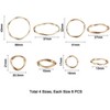 32pcs Twist Linking Rings, 4-Size Alloy Metal Connector Rings for Jewelry Making (Earrings, Necklaces, Bracelets) - 3 of 4