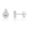 Haus of Brilliance 10K White Gold 3/8 Cttw Diamond Floral Stud Earrings - 2 of 4