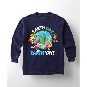 Boys' - Paw Patrol - Earth Day Yay Long Sleeve Graphic T-Shirt - 1 of 4