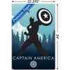 Trends International Marvel Heroic Silhouette - Captain America Unframed Wall Poster Prints - 3 of 4