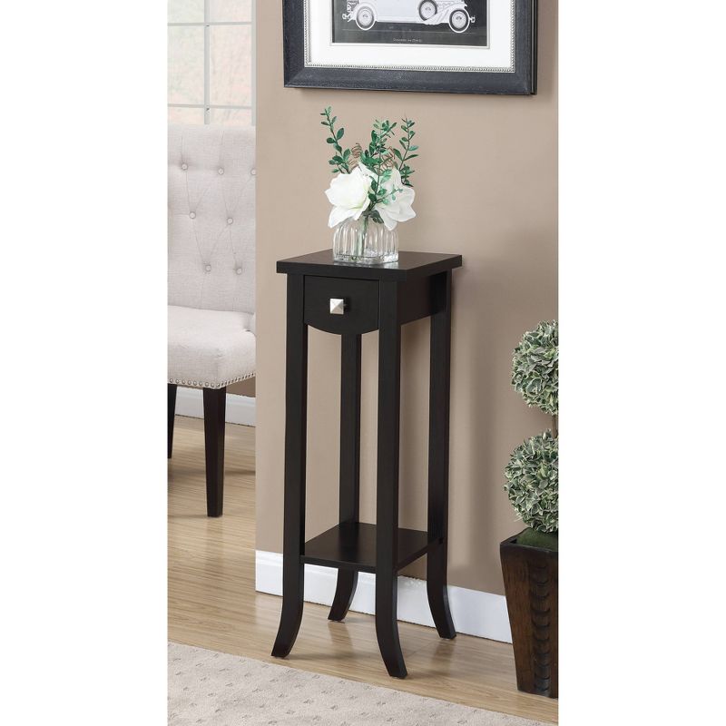 32&#34; Newport Prism Tall 2 Tier Plant Stand Espresso - Breighton Home, 2 of 6