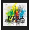 Olympics Paris 2024 Colorful Eiffel Tower Adult Long Sleeve Hoodie - 2 of 2