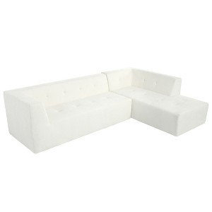 NicBex 112.2 Inch Modular Sectional Sofa,Chenille L-Shaped Couch for Living Room,Apartment,Office,No Assembly Require,Beige - 1 of 4