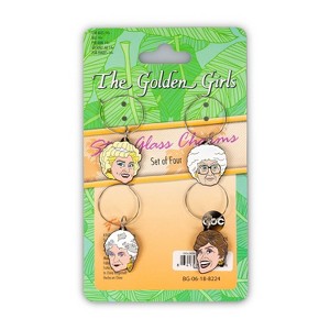 Just Funky Golden Girls Wine Charms, Set of 4 - 1 of 4