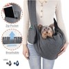 XJESPET & GOOPAWS: Comfy Pet Sling Bag - Grey - Carry Small Dogs - 3 of 4