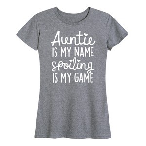 Women's - Instant Message - Spoiling Is My Game Short Sleeve Graphic T-Shirt - 1 of 4