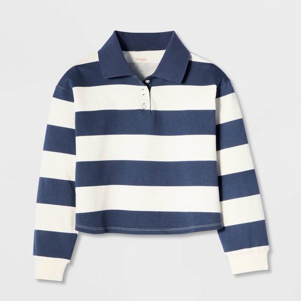 Camiseta de manga larga a rayas estilo rugby para niñas - Cat & Jack™ 2