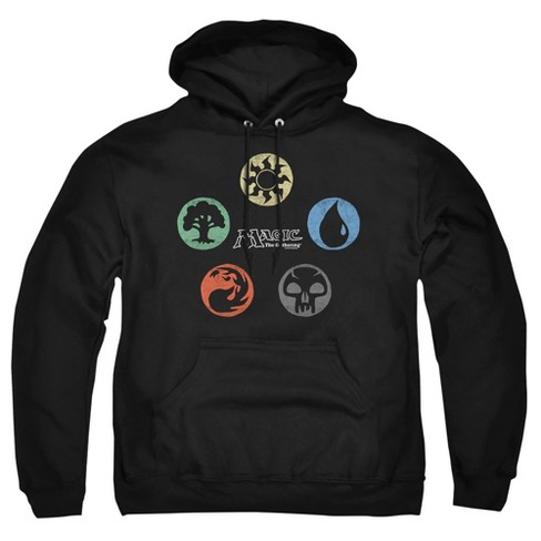 Magic The Gathering 5 Colors Adult Pull over Hoodie Target