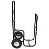 Sunnydaze Indoor/Outdoor Steel Rolling Firewood Log Cart Carrier with Wheels - 1/8 Face Cord - Black - image 2 of 4