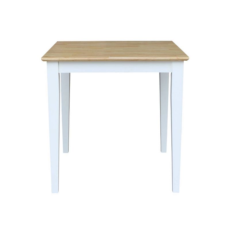 Solid Wood Square Dining Table White - International Concepts, 3 of 6