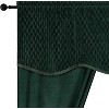 Kate Aurora Christmas Essentials Light Filtering Complete Attached Velvet Window Curtains & Valance Set - 3 of 4