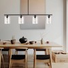 DORESshop Modern 3/4 Light Gold Kitchen Island Pendant Light , Retro Industrial Linear  Ceiling Lights with Clear Glass Shade for Kitchen - 2 of 4