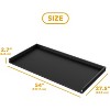 Washer Dryer Countertop, 54" x 27.5" Wood Shelf Topper with Edge, Laundry Cover Guard Organizer for Hamper & Storage-Black - 2 of 4