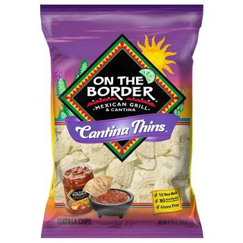 On The Border Cantina Thins Tortilla Chips – 9.125oz