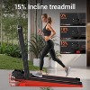 4-in-1 Walking Pad with 15% Incline, Portable Under Desk Treadmill, Foldable Treadmills for Home and Office, 2.5 HP Quiet Walking Pad Treadmill - 3 of 4
