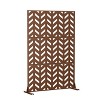 PexFix Outdoor Metal Privacy Screen Garden Fence Arrow Pattern Wall Applique - 3 of 4
