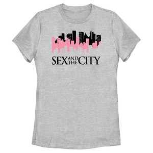 Women's Sex and the City Night Cityscape Logo T-Shirt - 1 of 4