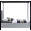 Meridian Furniture,Kelly Boucle Fabric Bed - 3 of 4