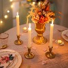 Attop Candlestick Holders Taper Candle Holders Gold Candle Stick Candle Holder for Table Centerpiece Festive Mantel Decoration Set of 12 - 2 of 4