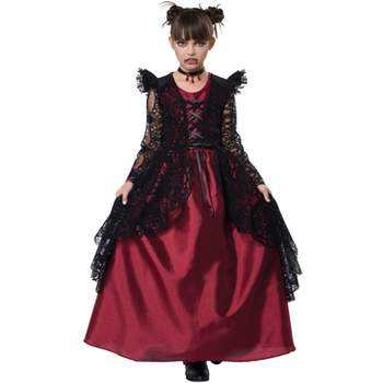 California Costumes Gothic Lace Vampire Child Costume
