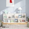 ORRD 12-Cube Storage Bookcase, 71.65” Tall Narrow Shelf with 2-Way Installation, White Modern Cube Organizer for Living Room & Office - 4 of 4