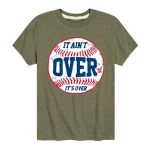 Boys' - Instant Message - It Ain't Over Baseball Short Sleeve Graphic T-Shirt - 1 of 4