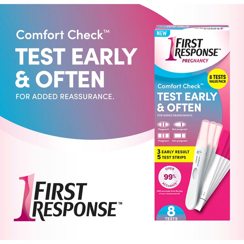 First Response Comfort Pregnancy Tests - 8ct, 4 of 8