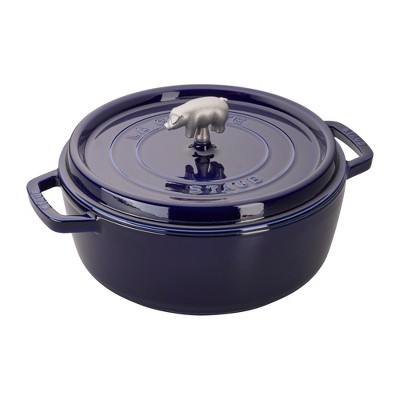 Staub Tall Cocotte, 5 qt, Dark Blue – Be Home