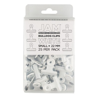 JAM Paper Bulldog Clip White 521312118